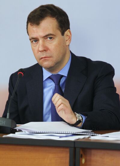 Dmitry Medvedev on working trip to Arzamas