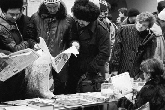 Selling newspapers and magazines