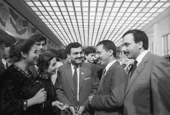 Delegates of XX convention of AULYCL during the recess
