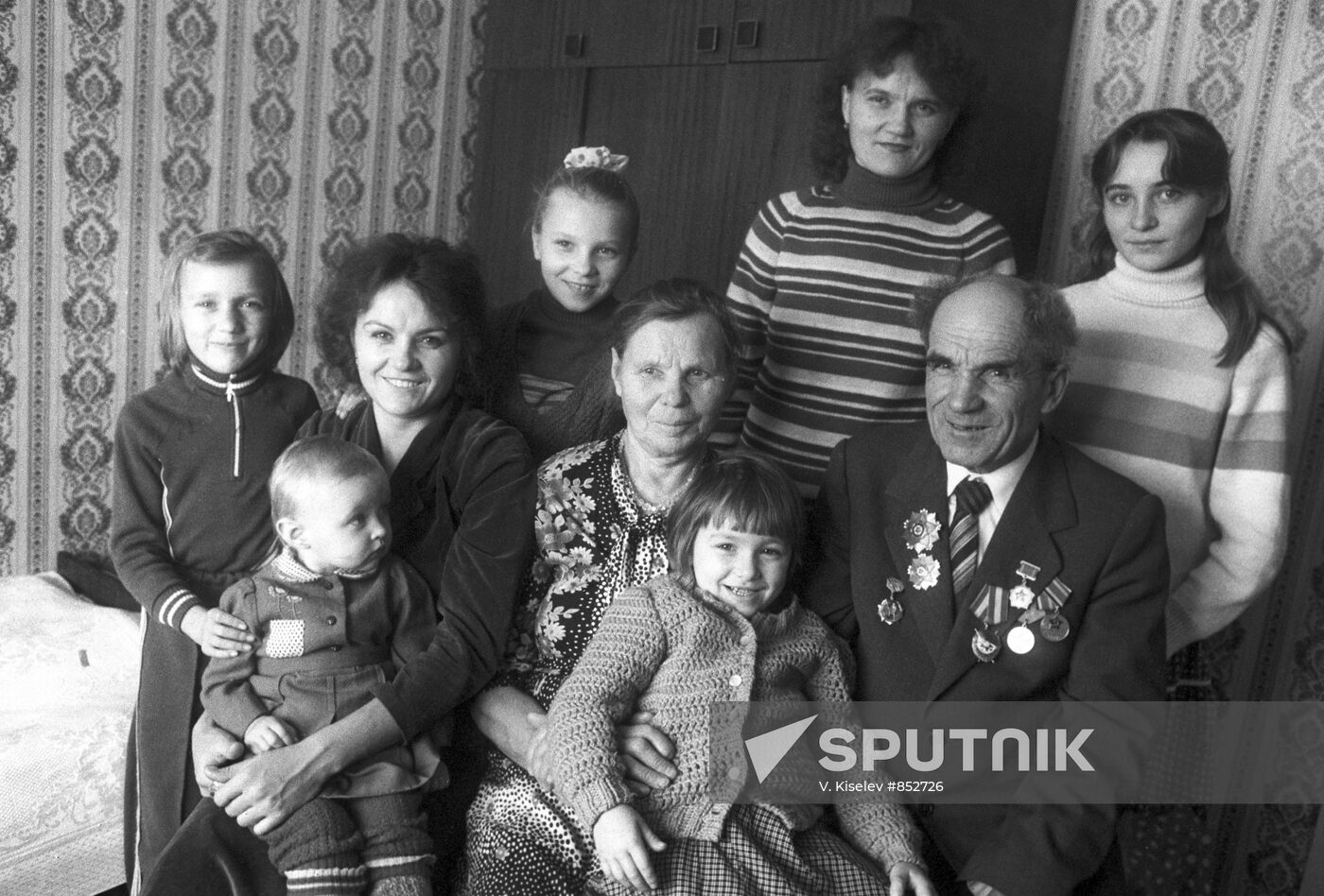 Yakov Novichenko and his family