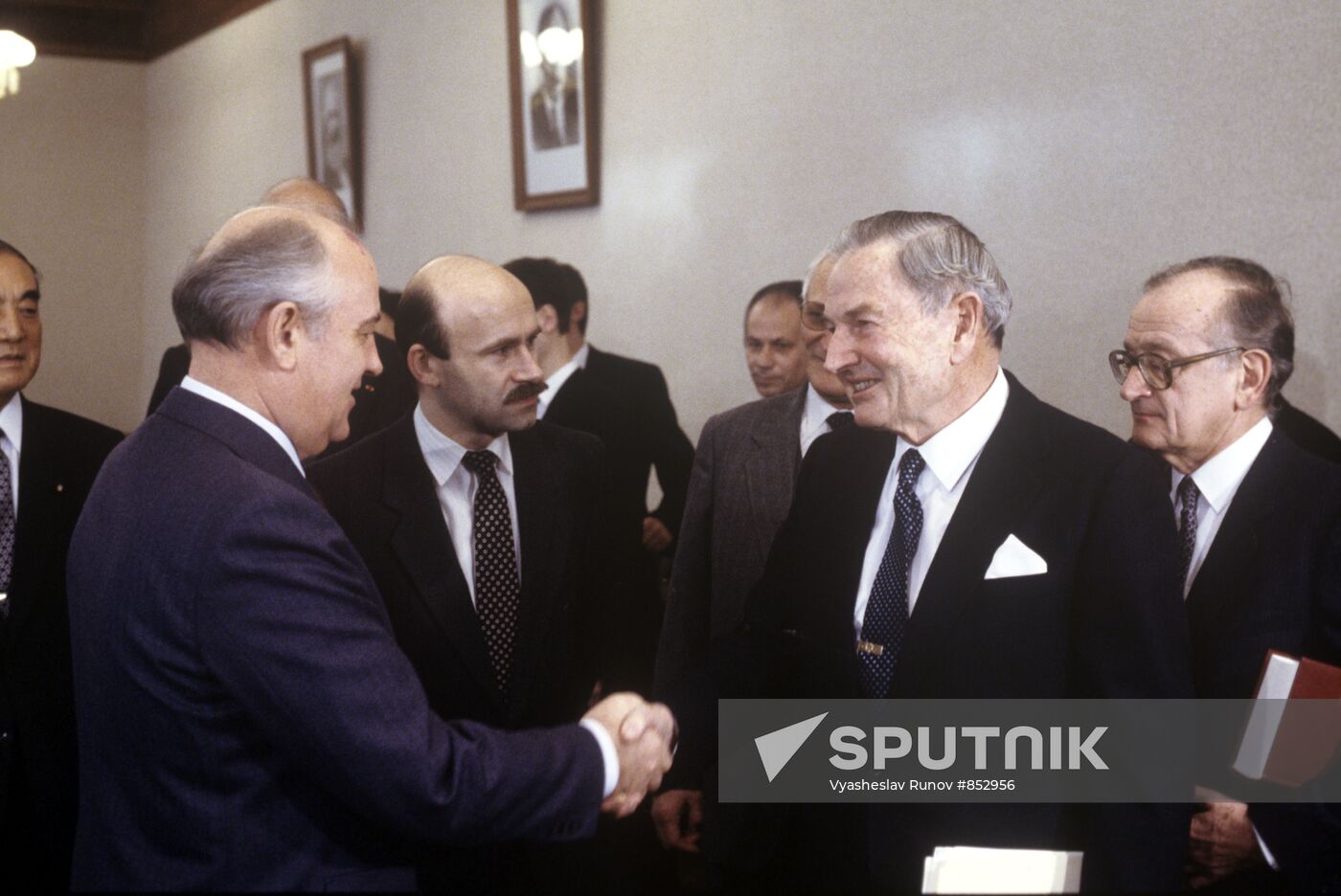 Mikhail Gorbachev and David Rockefeller