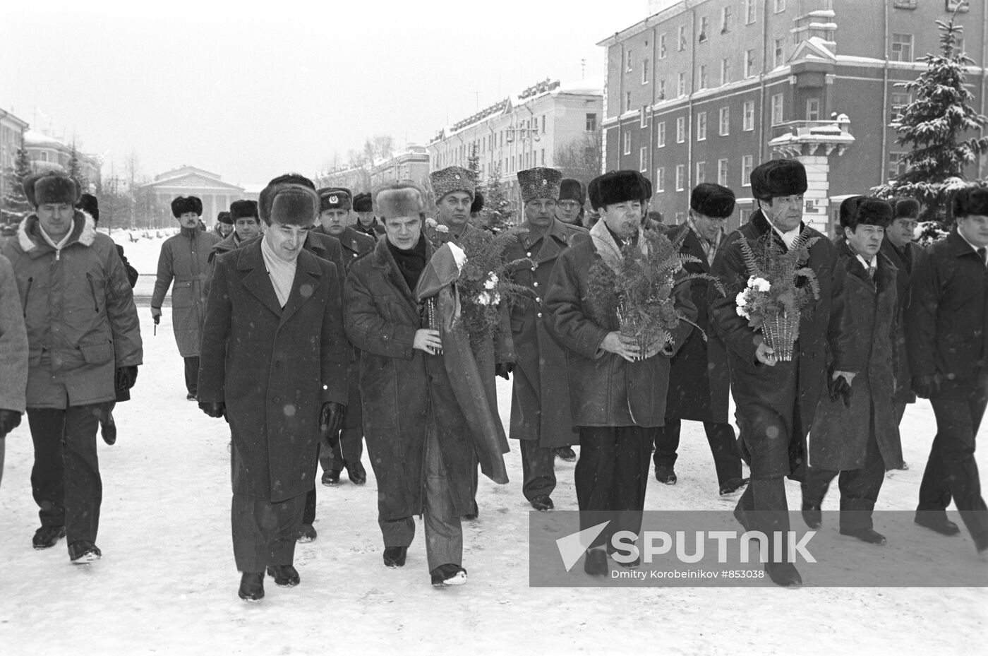 Supreme Soviet Chairman Ruslan Khazbulatov in Kuzbass