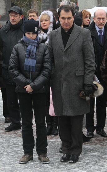 Valery Okulov with his son Ivan