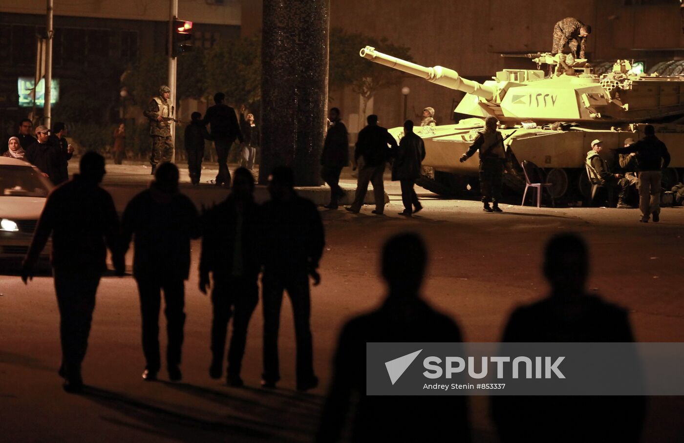 Military patrol in Cairo streets