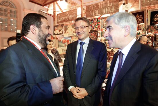 Ruben Vardanyan, Herman Gref and Mikhail Pogosyan