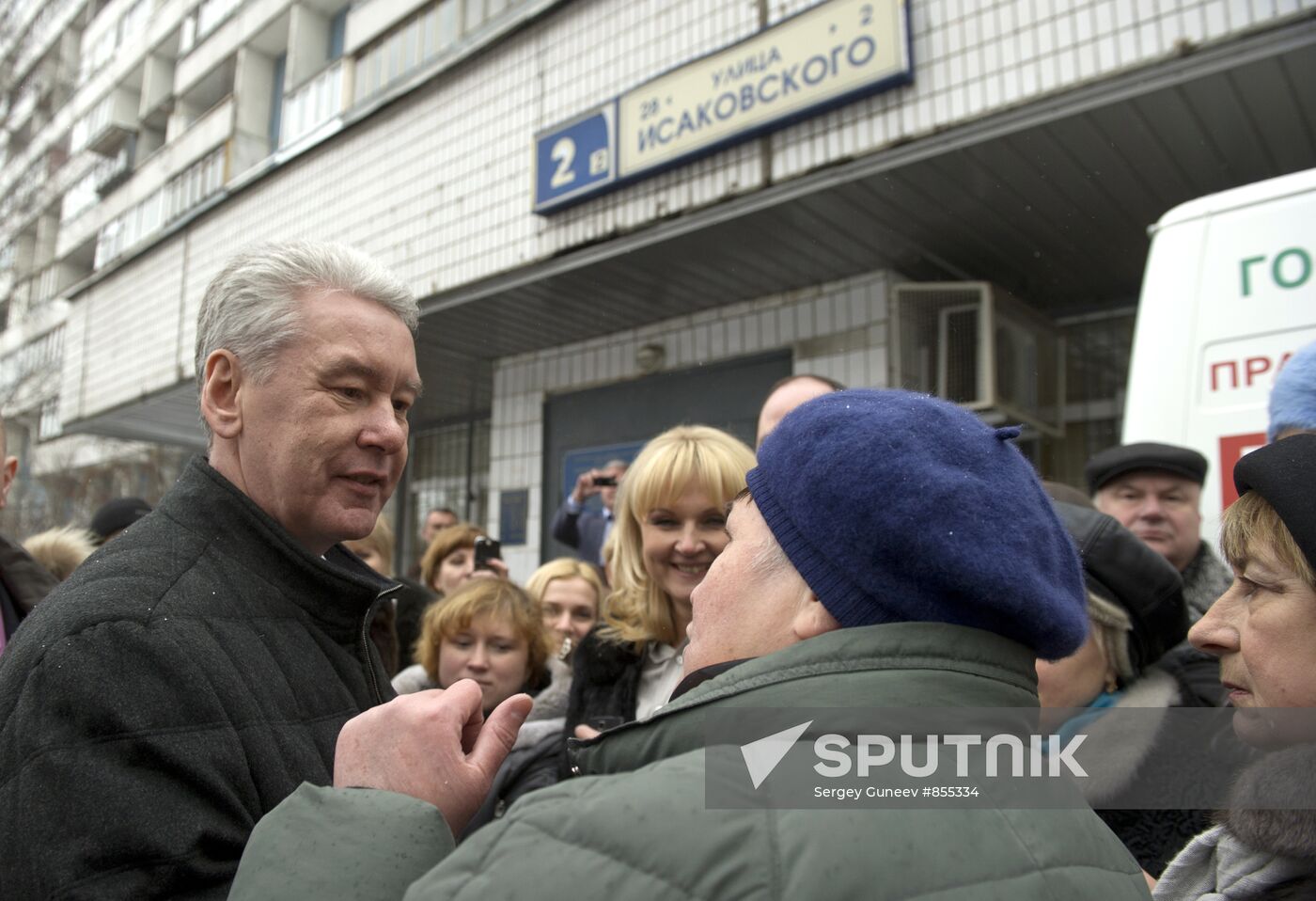 Sergei Sobyanin visits Moscow's Strogino employment office