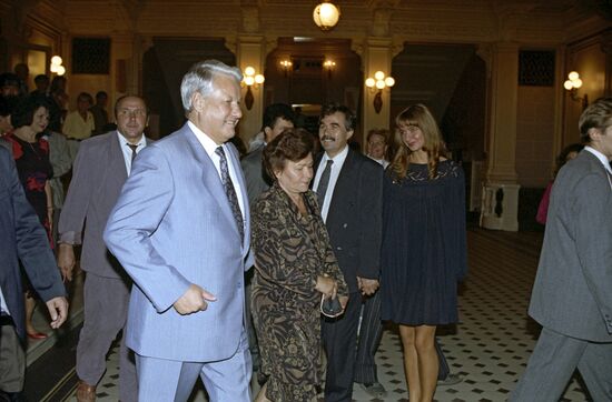 Russian President Boris Yeltsin