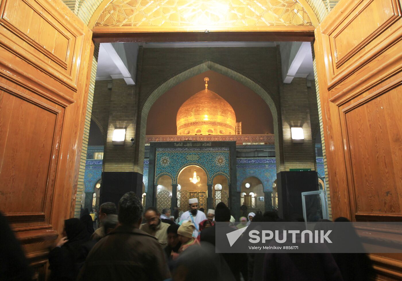 Believers leave mosque