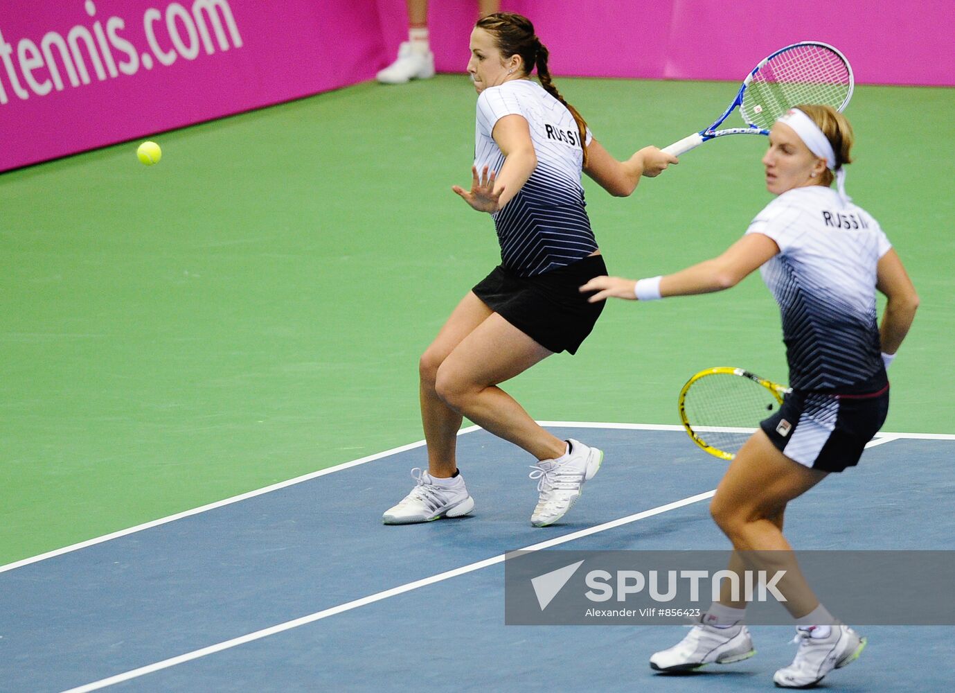 Anastasia Pavlyuchenkova and Svetlana Kuznetsova