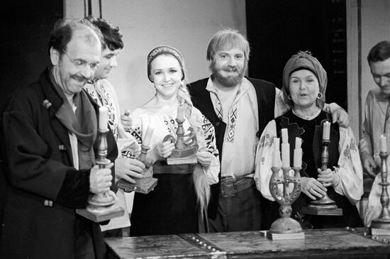 Scene from play One Hundred Thousand