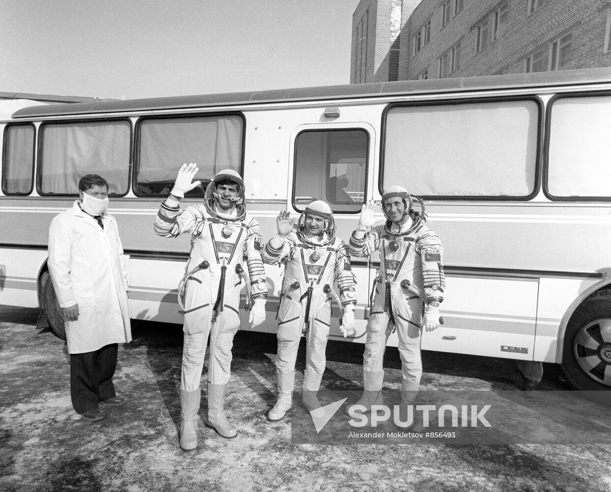 The Soyuz-T-10 space crew