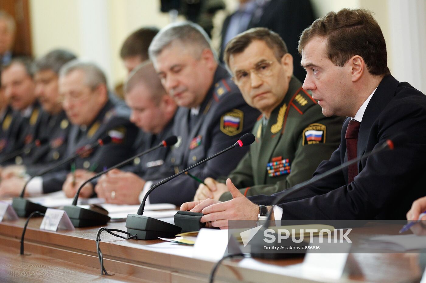 Dmitry Medvedev holds meeting on the activities of MVD