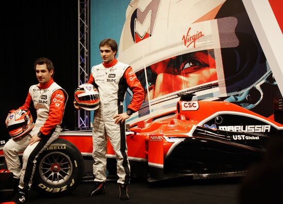 Auto sport. Presentation of the Marussia Virgin Racing team