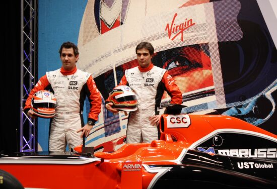 Auto sport. Presentation of the Marussia Virgin Racing team