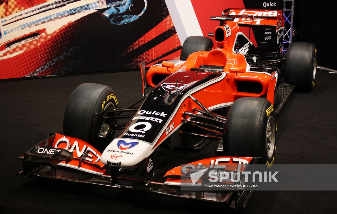 Auto sport. Presentation of the Marussia Virgin Racing team