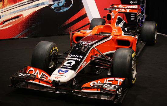 Auto sport. Presentation of the Marussia Virgin Racing team