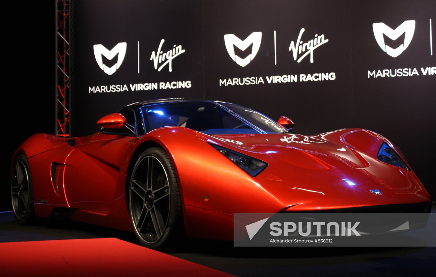 Auto sport. Presentation of the Marussia Virgin Racing team