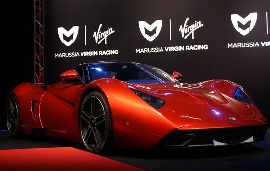 Auto sport. Presentation of the Marussia Virgin Racing team