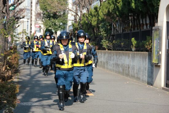 Rally near the Russian Embassy in Tokyo
