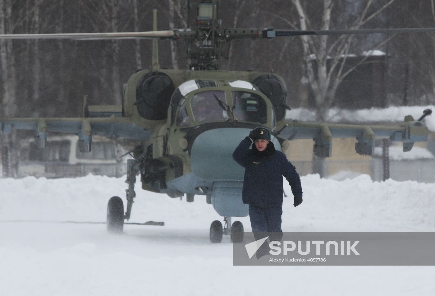 Ka-52 multi-purpose helicopter flights