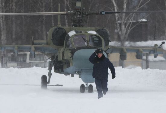 Ka-52 multi-purpose helicopter flights