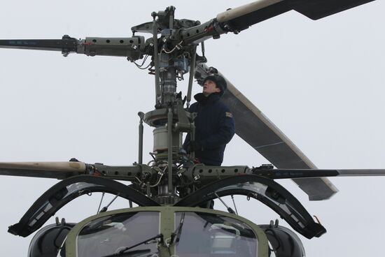 Ka-52 multi-purpose helicopter flights