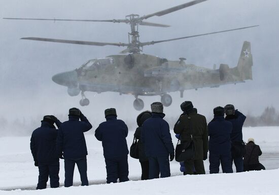 Ka-52 multi-purpose helicopter flights