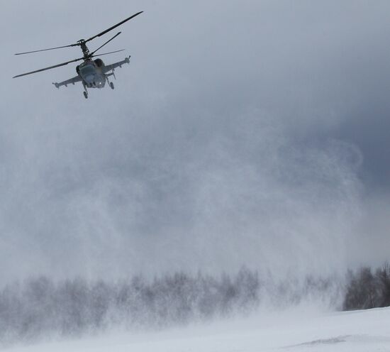 Ka-52 multi-purpose helicopter flights