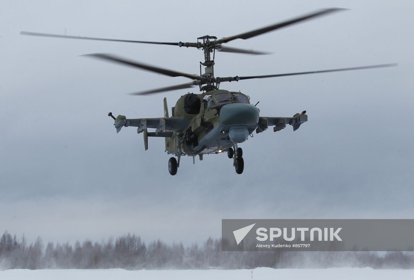 Ka-52 multi-purpose helicopter flights