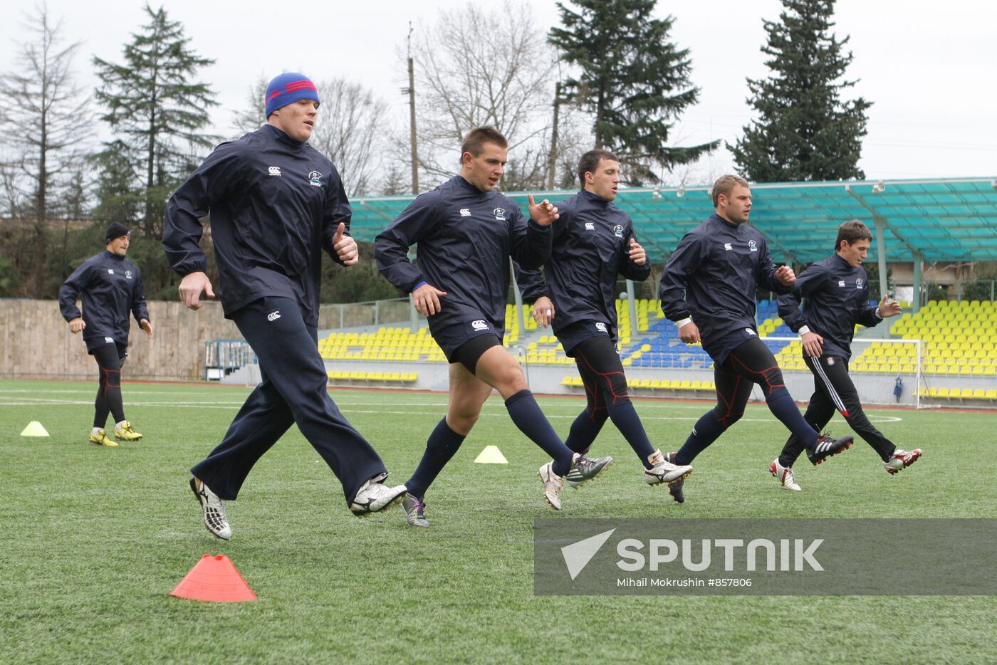 Rugby. Russian national team training
