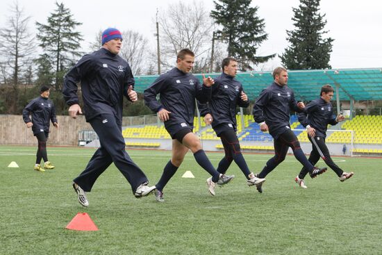 Rugby. Russian national team training