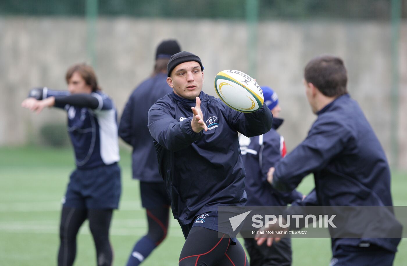 Rugby. Russian national team training