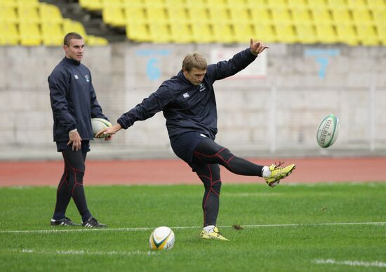 Rugby. Russian national team training