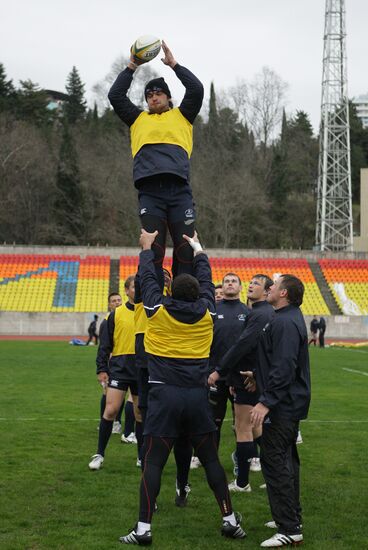 Rugby. Russian national team training