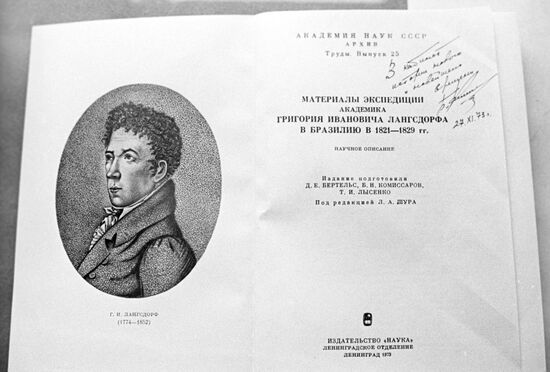 Grigory Langsdorff's expedition to Brazil in 1821-1829