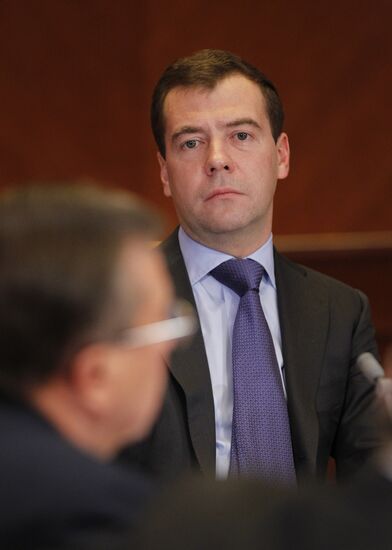 Dmitry Medvedev holds meetings on February 9, 2011