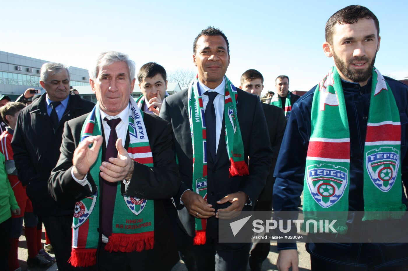 FC Terek head coach Ruud Gullit arrives in Grozny