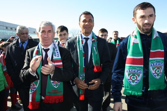 FC Terek head coach Ruud Gullit arrives in Grozny