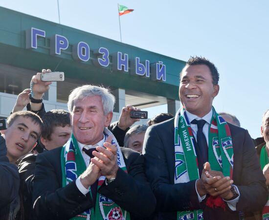 FC Terek head coach Ruud Gullit arrives in Grozny