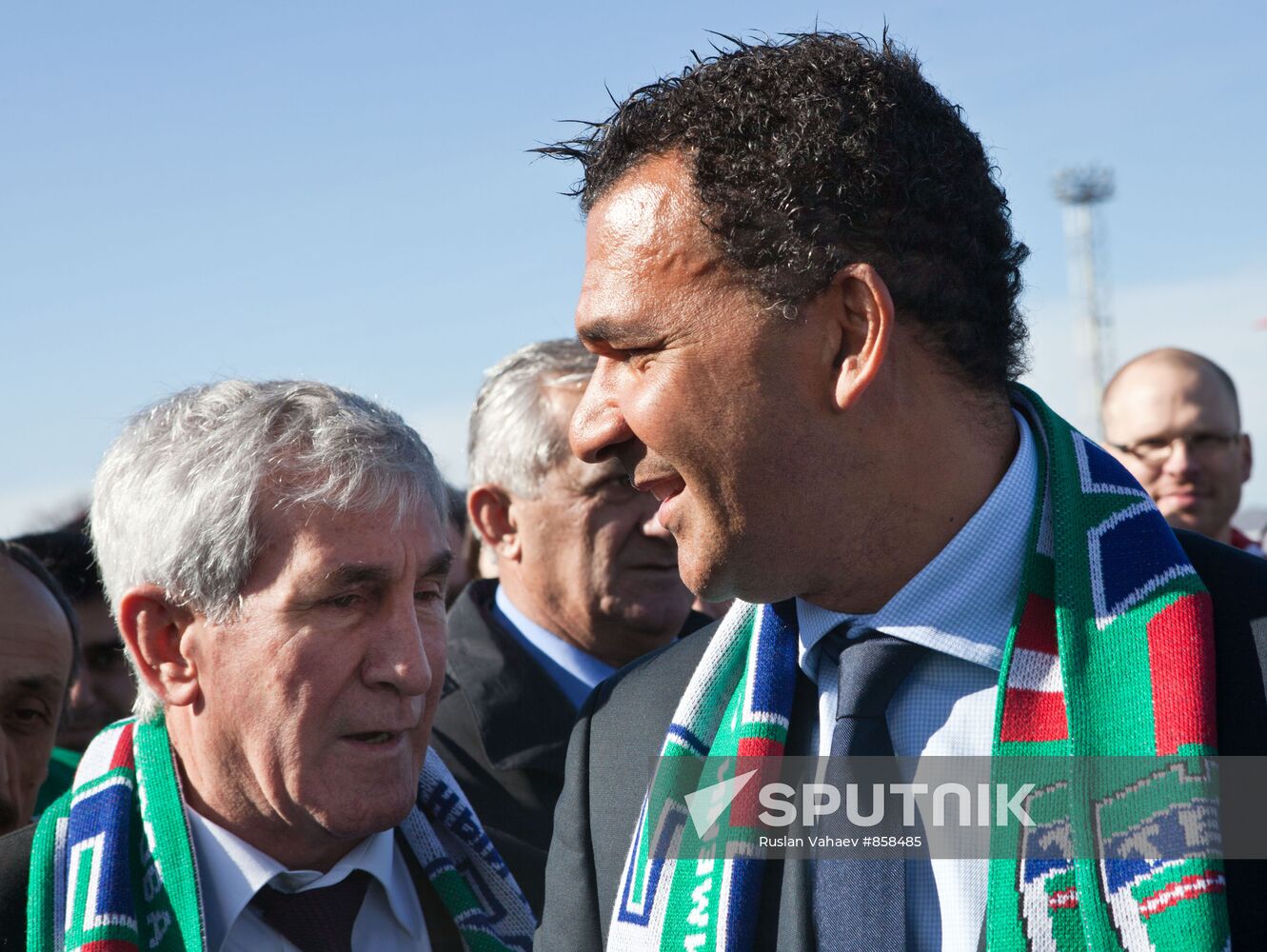 FC Terek head coach Ruud Gullit arrives in Grozny