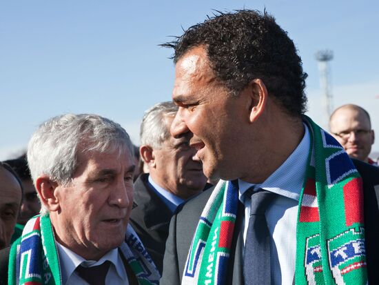 FC Terek head coach Ruud Gullit arrives in Grozny