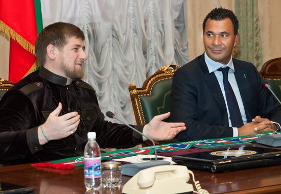 FC Terek head coach Ruud Gullit arrives in Grozny