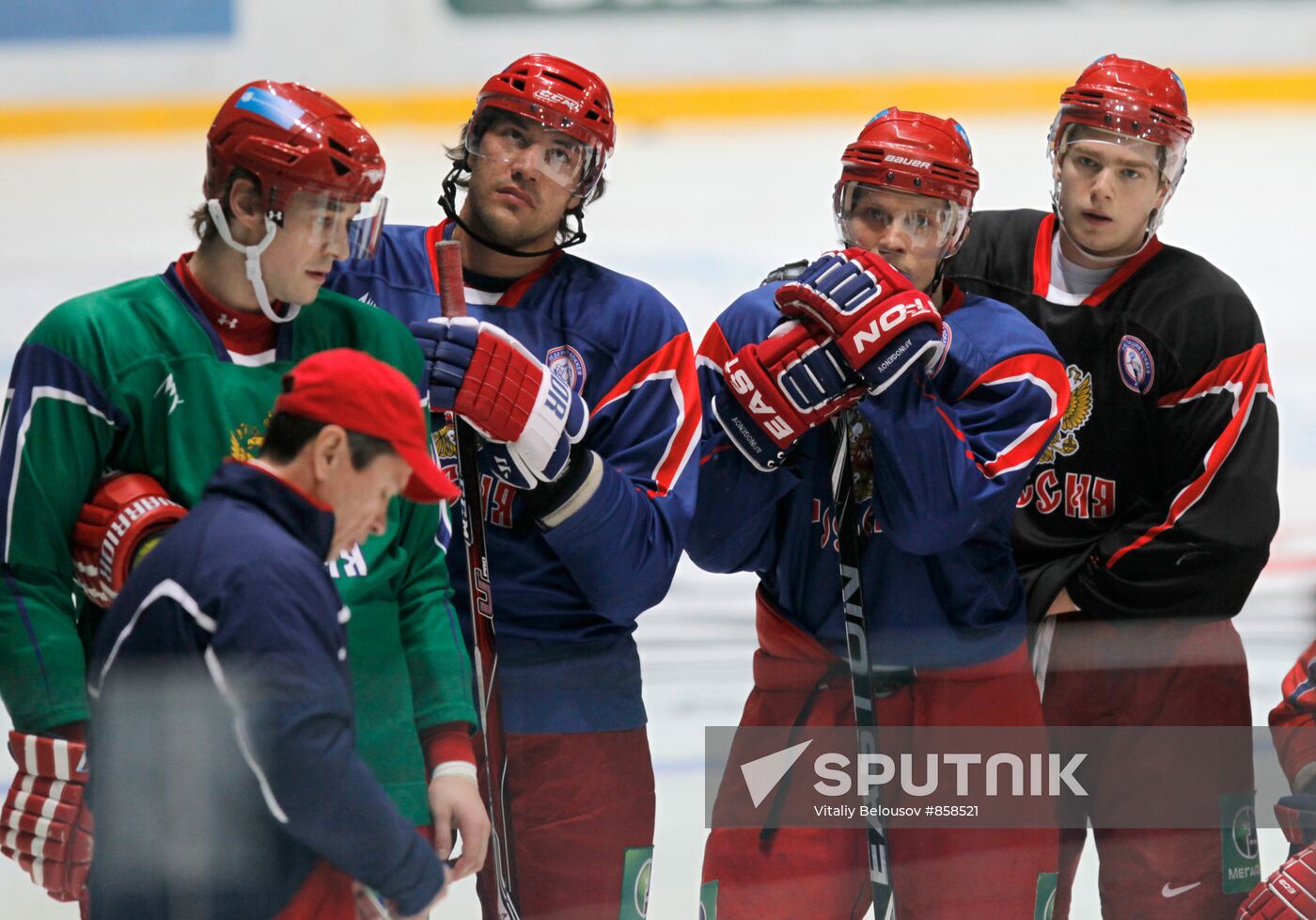 Ice Hockey. Russia national team holds Open day