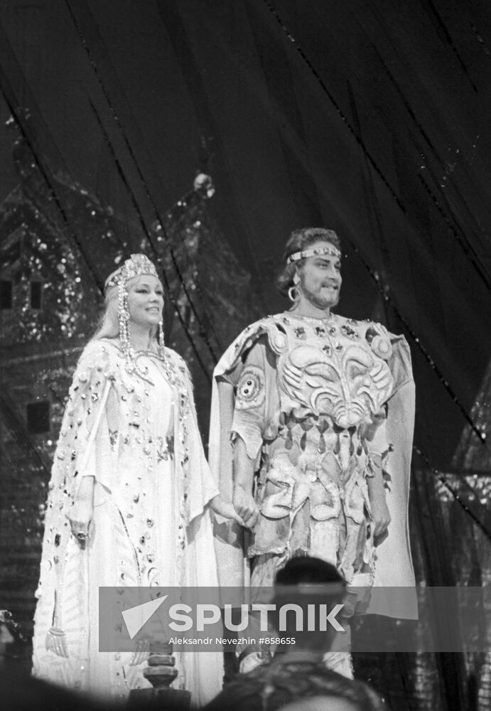 Scene from opera Ruslan and Lyudmila