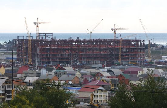 Construction of infrastructure by Gazprom in Sochi