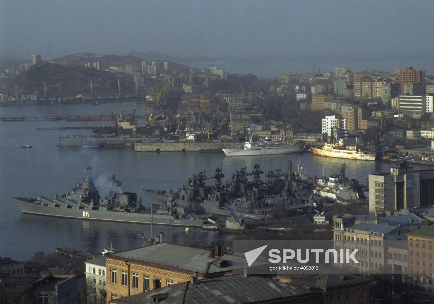 Vladivostok, the city and port on the Far East of Russia