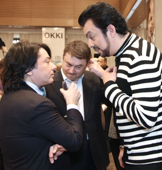 Valentin Yudashkin, Alexander Dostman and Filipp Kirkorov