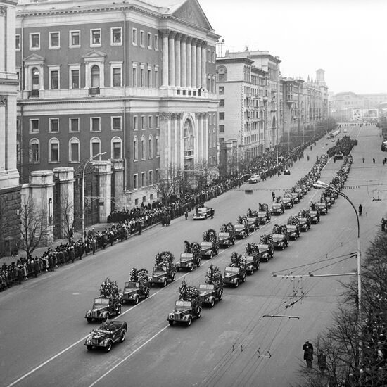 Ceremony of burial of ashes of Unknown Soldier