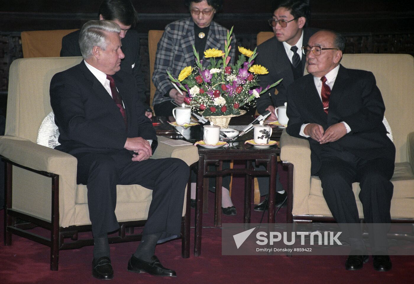 Boris Yeltsin and Yang Shangkun