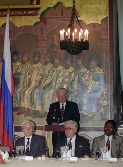 Russian President Boris Yeltsin